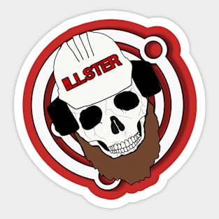 Illster Skull Sticker